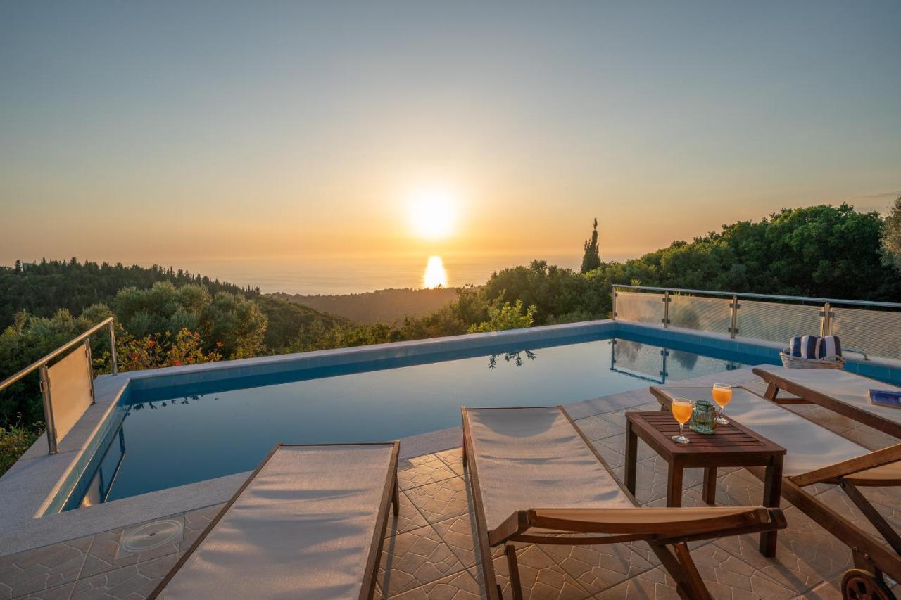 Stone Villa Eriphyle ,Private Witn Sunset View Fiskardo Exterior photo