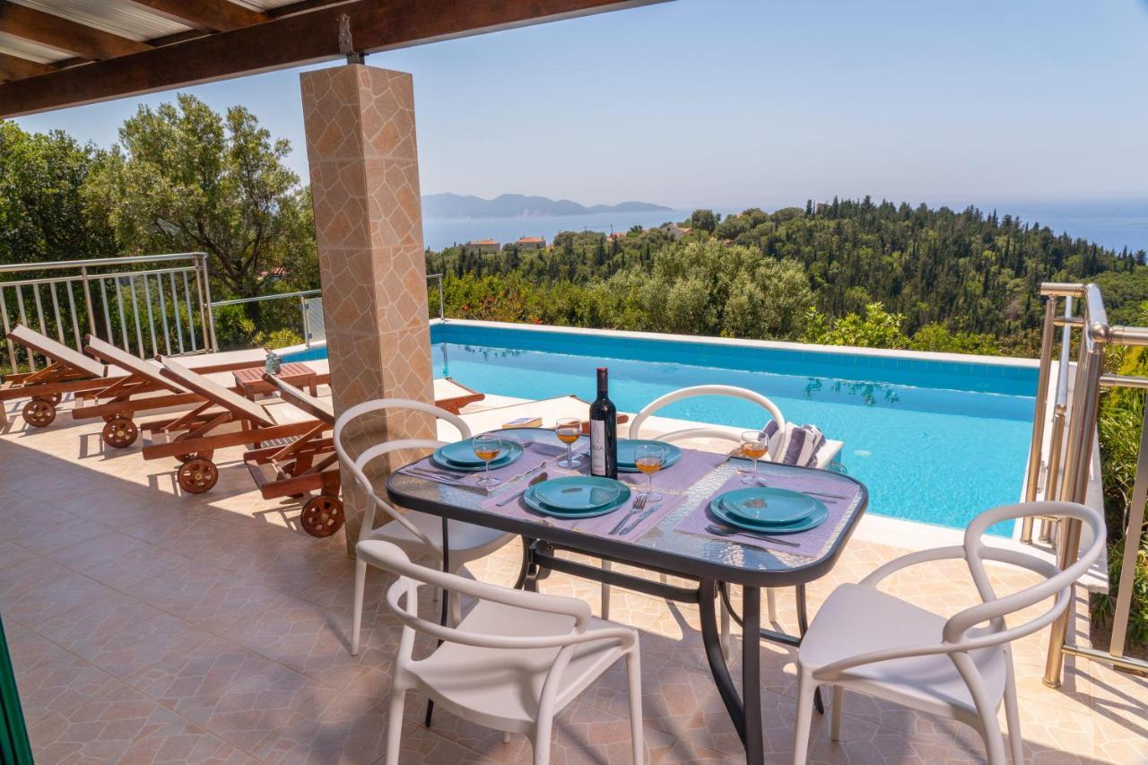 Stone Villa Eriphyle ,Private Witn Sunset View Fiskardo Exterior photo