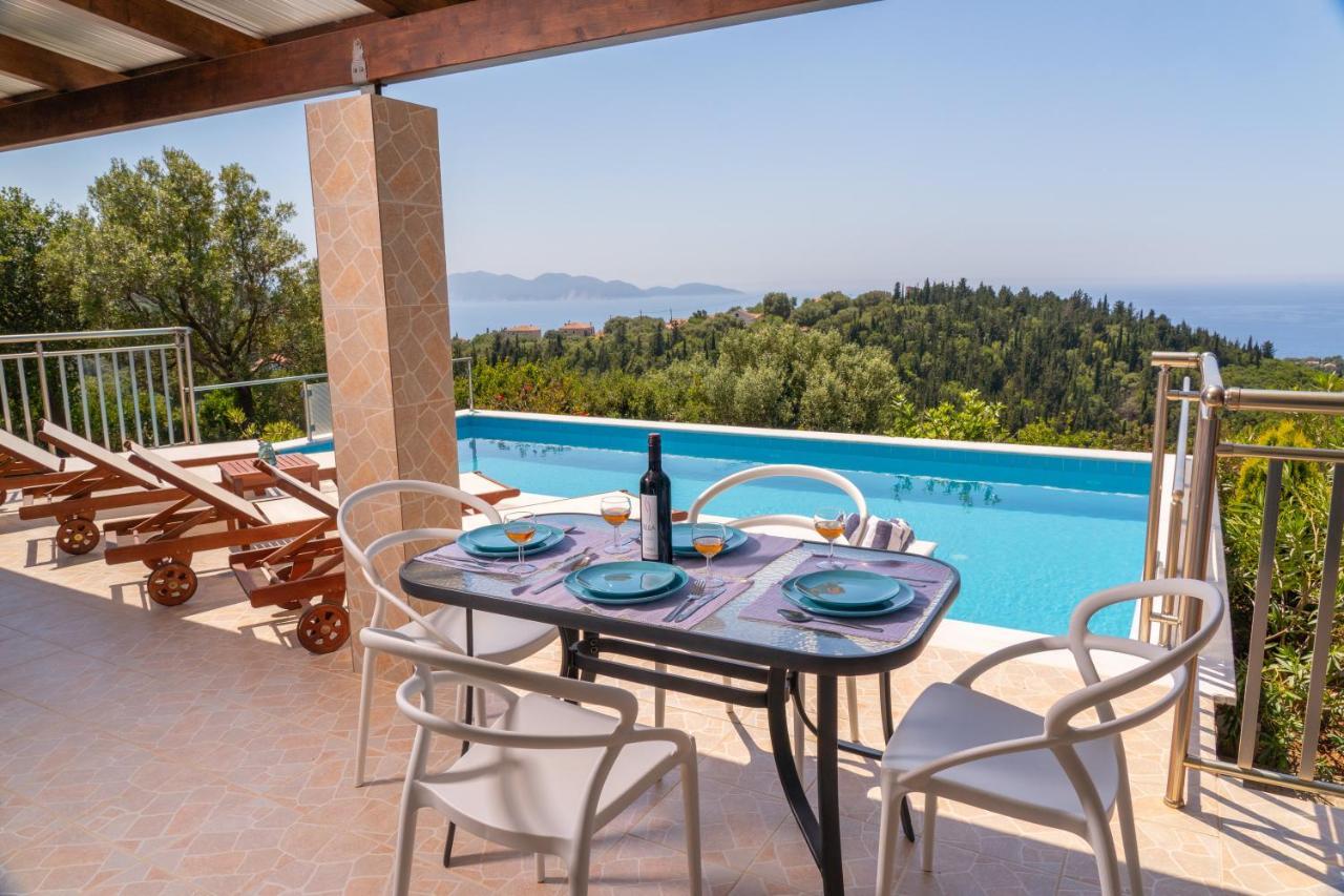Stone Villa Eriphyle ,Private Witn Sunset View Fiskardo Exterior photo