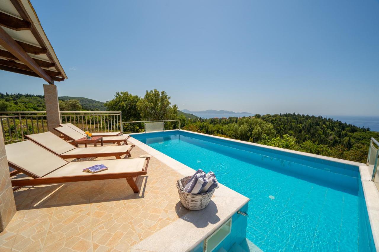Stone Villa Eriphyle ,Private Witn Sunset View Fiskardo Exterior photo