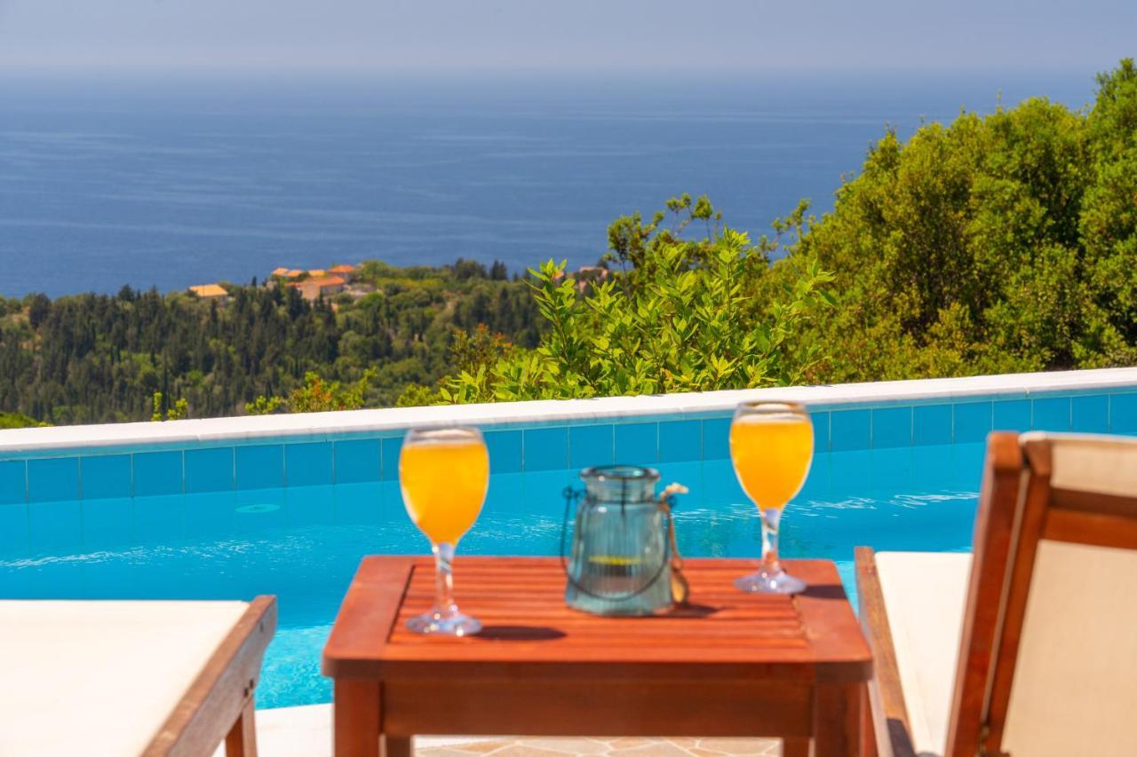 Stone Villa Eriphyle ,Private Witn Sunset View Fiskardo Exterior photo