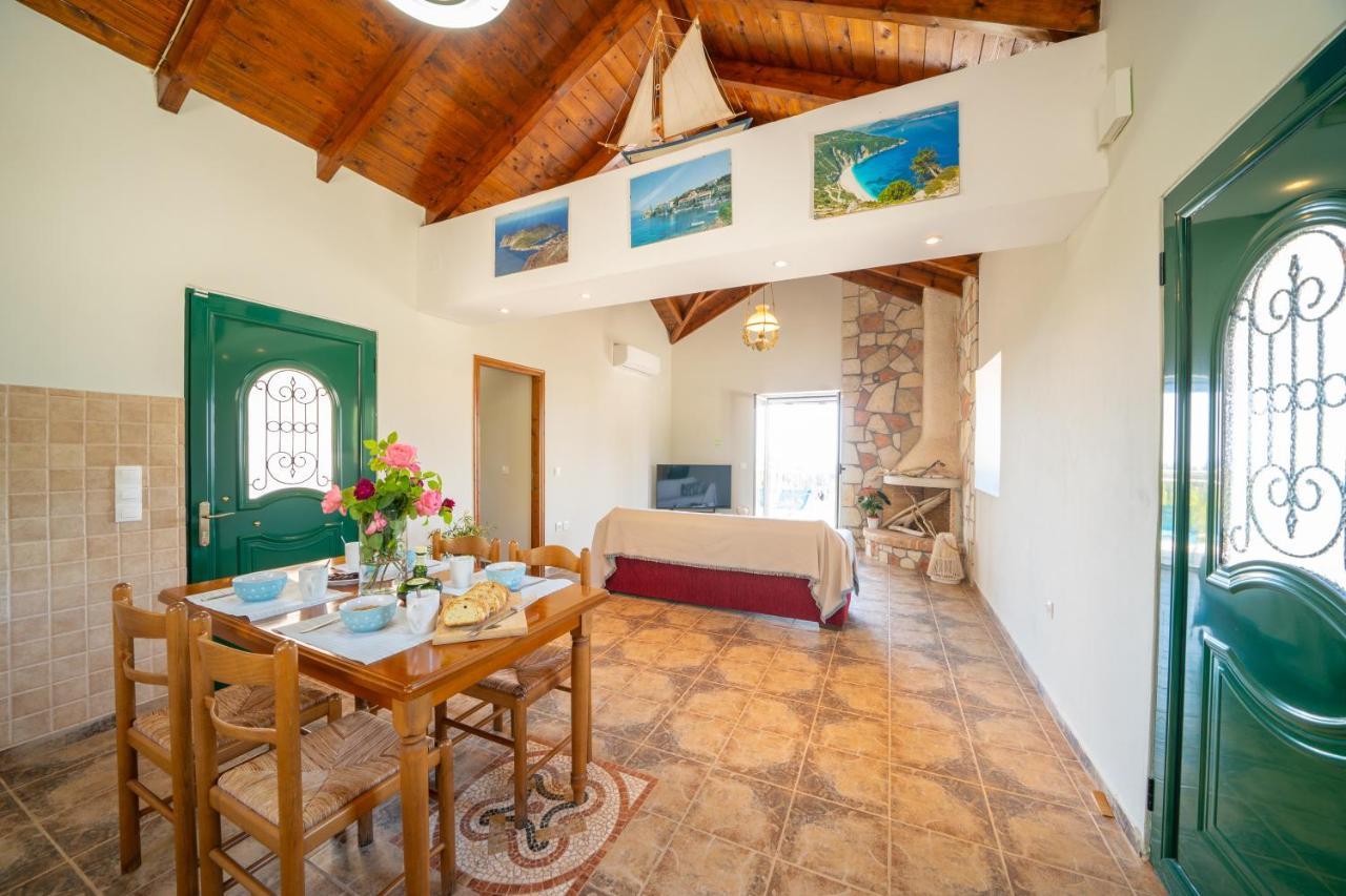 Stone Villa Eriphyle ,Private Witn Sunset View Fiskardo Exterior photo