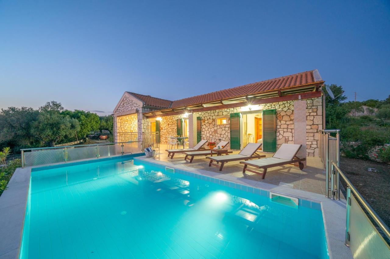 Stone Villa Eriphyle ,Private Witn Sunset View Fiskardo Exterior photo
