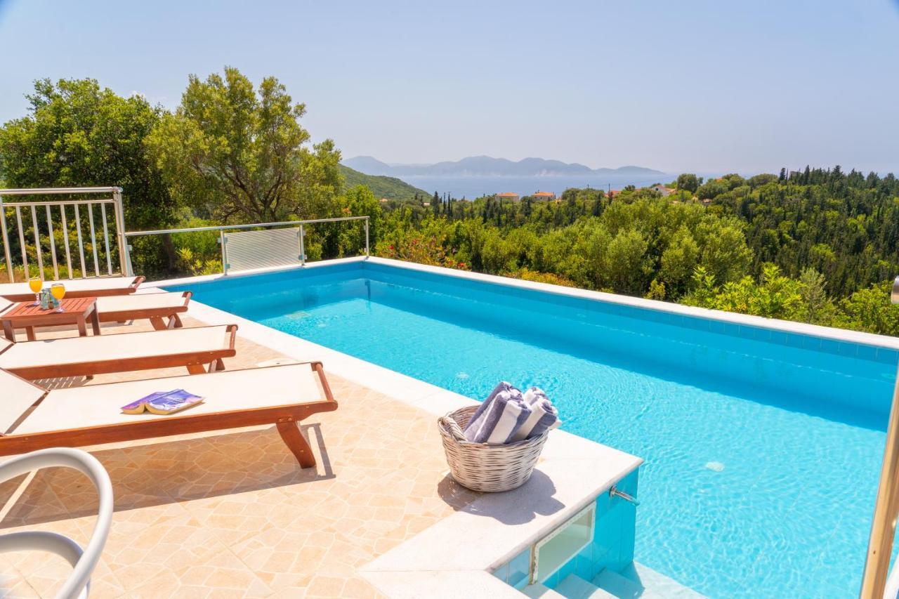 Stone Villa Eriphyle ,Private Witn Sunset View Fiskardo Exterior photo