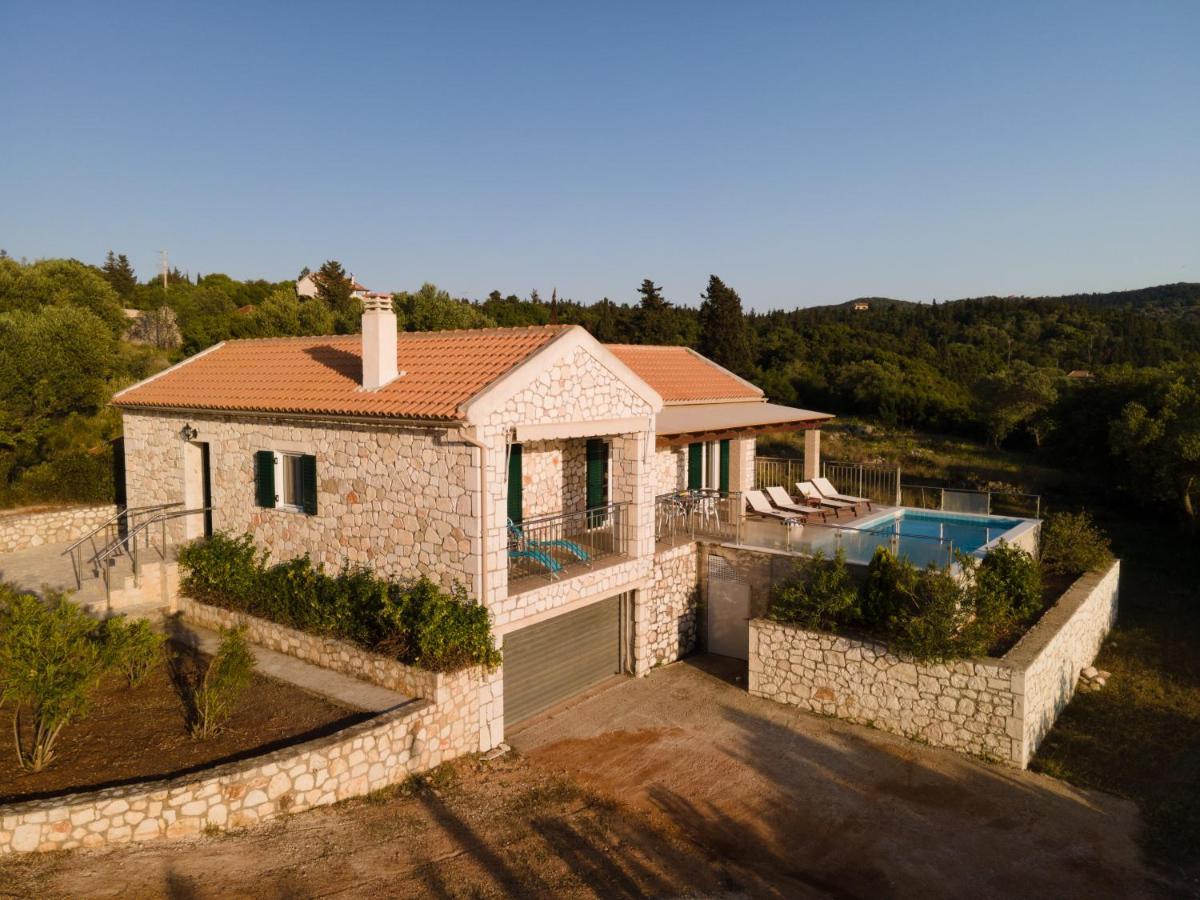 Stone Villa Eriphyle ,Private Witn Sunset View Fiskardo Exterior photo